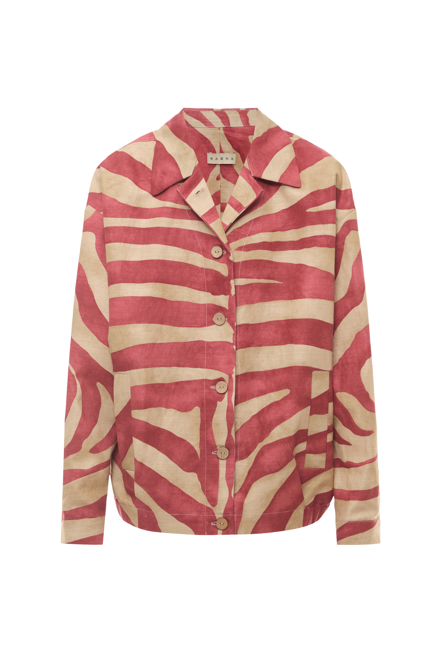 Monstera Linen Bomber