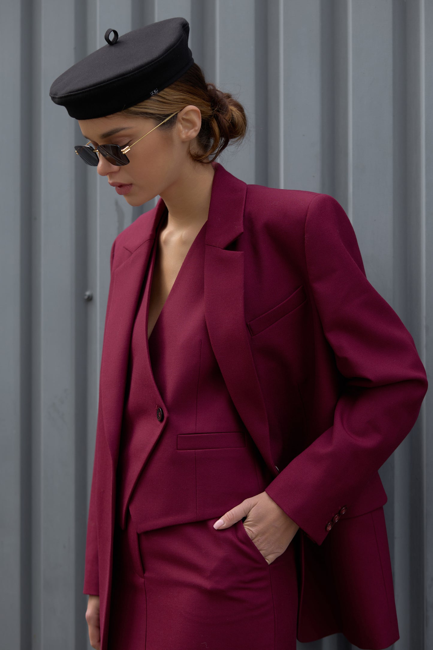 Vest Burgundy