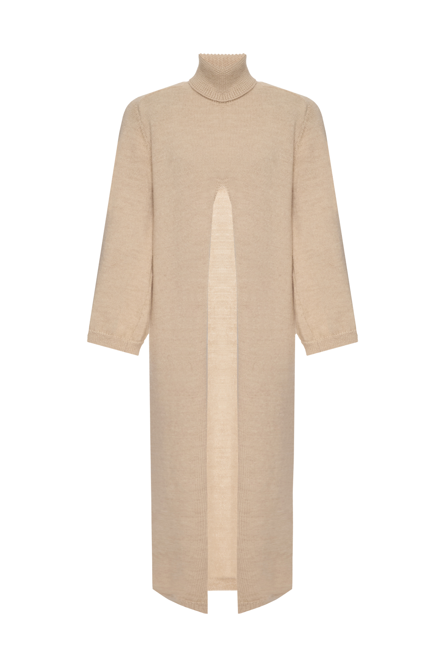 Бежевий кардиган з розрізом «Limited Capsule Collection»