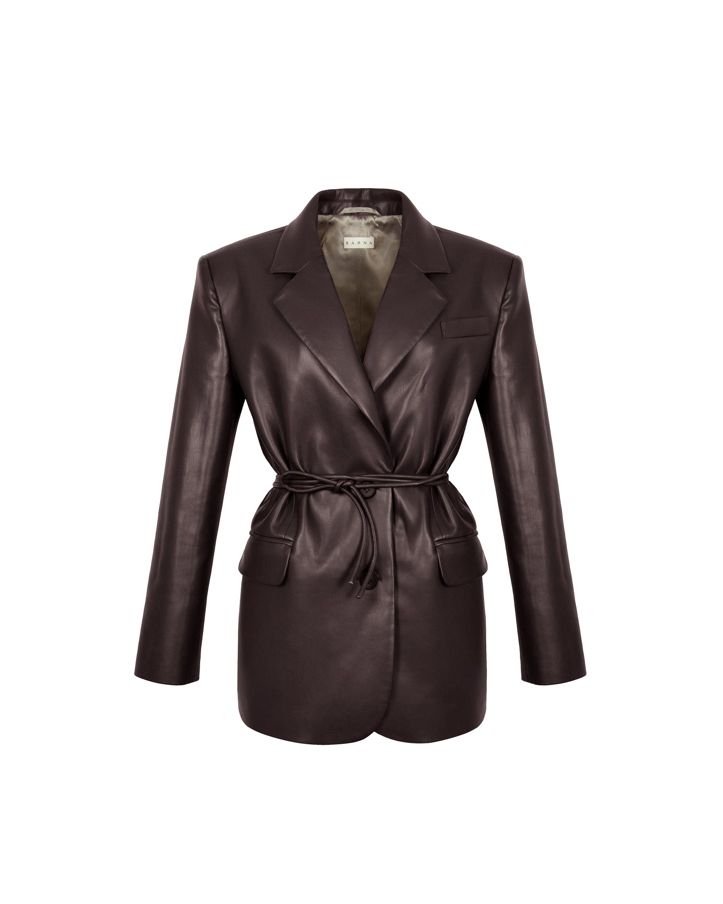 Dark Brown Eco-leather Jacket