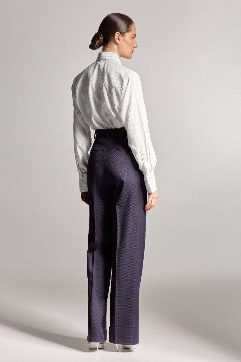 Штани Лейла темно-синього кольору