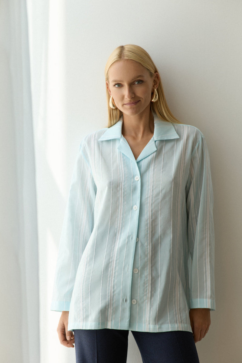 Shirt Daphne with white stripes