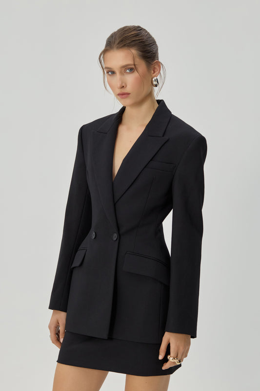 Black fitted jacket