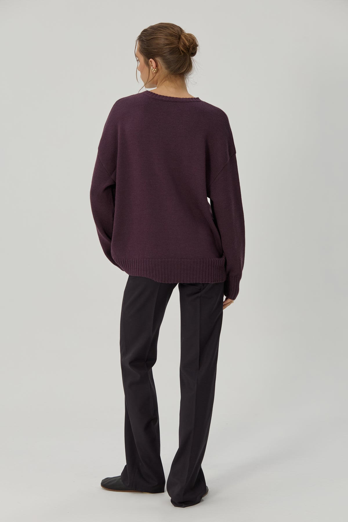 Prunelle sweater with a neck