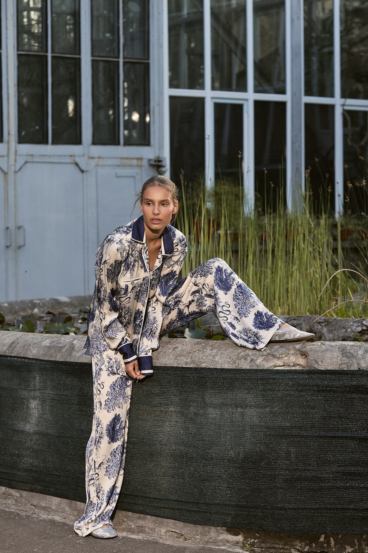 Піжамна сорочка шовкова