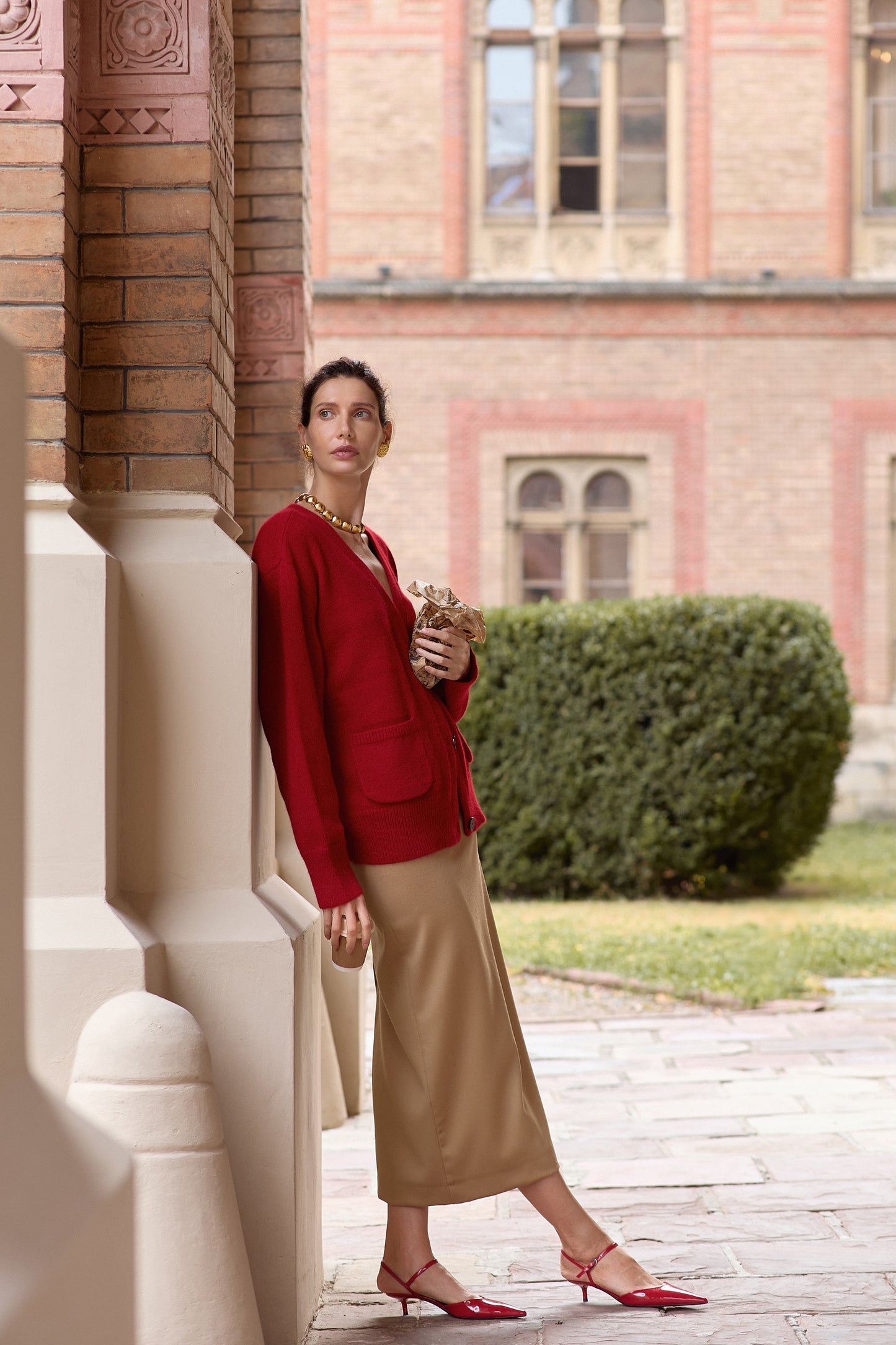 Red Cardigan Mary