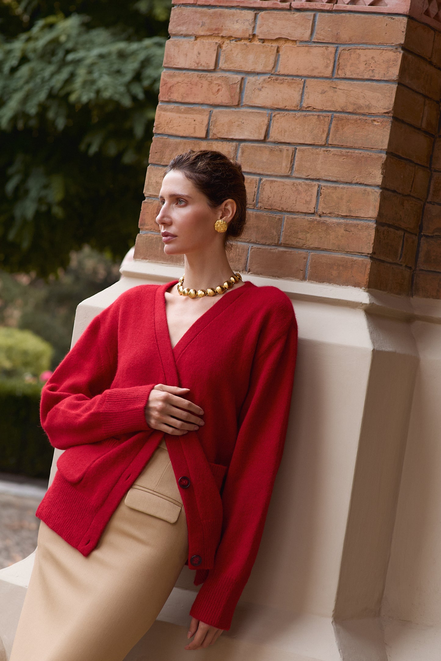 Red Cardigan Mary