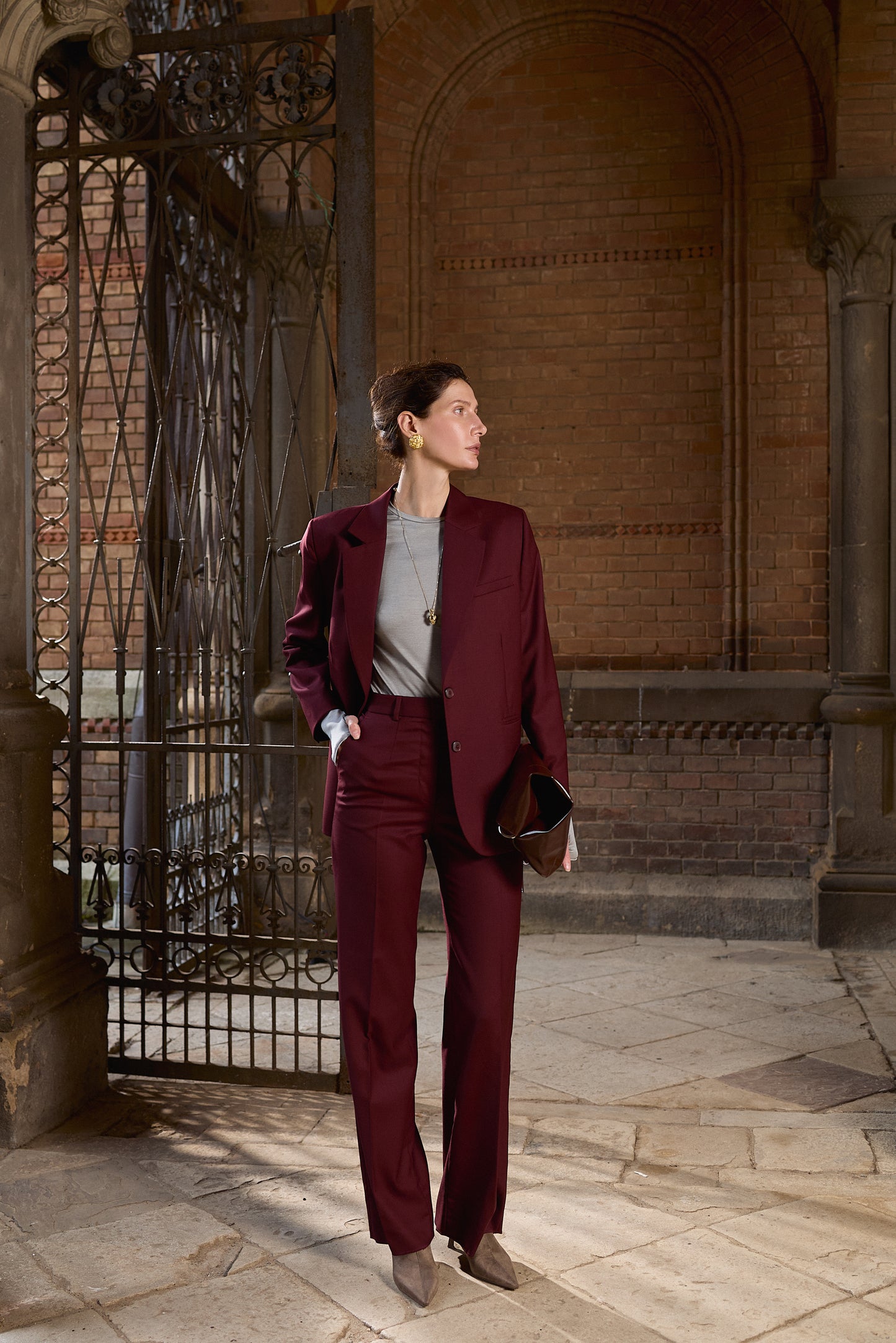 Брюки Mia бордо