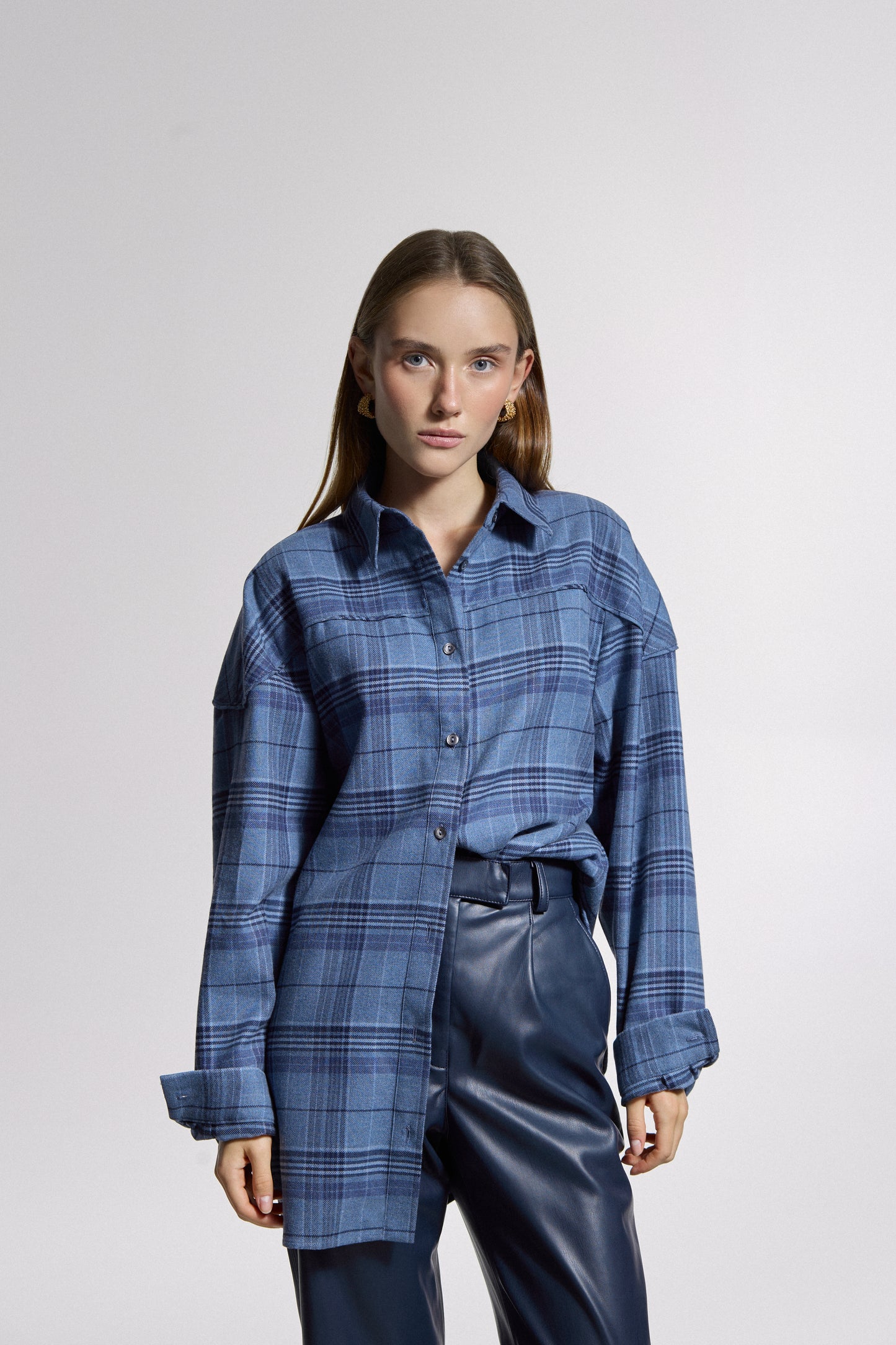 Blue Checkered Shirt