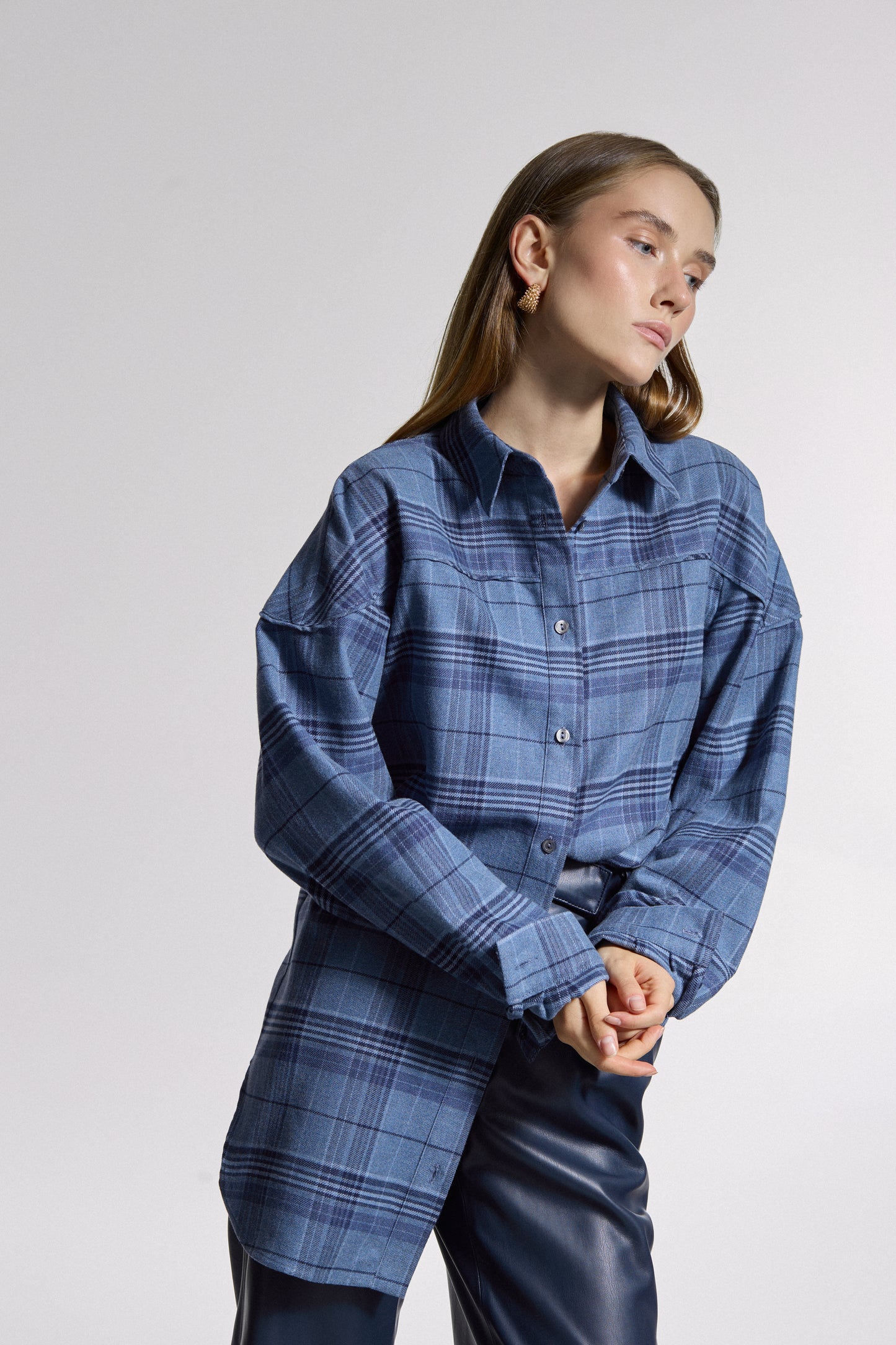 Blue Checkered Shirt