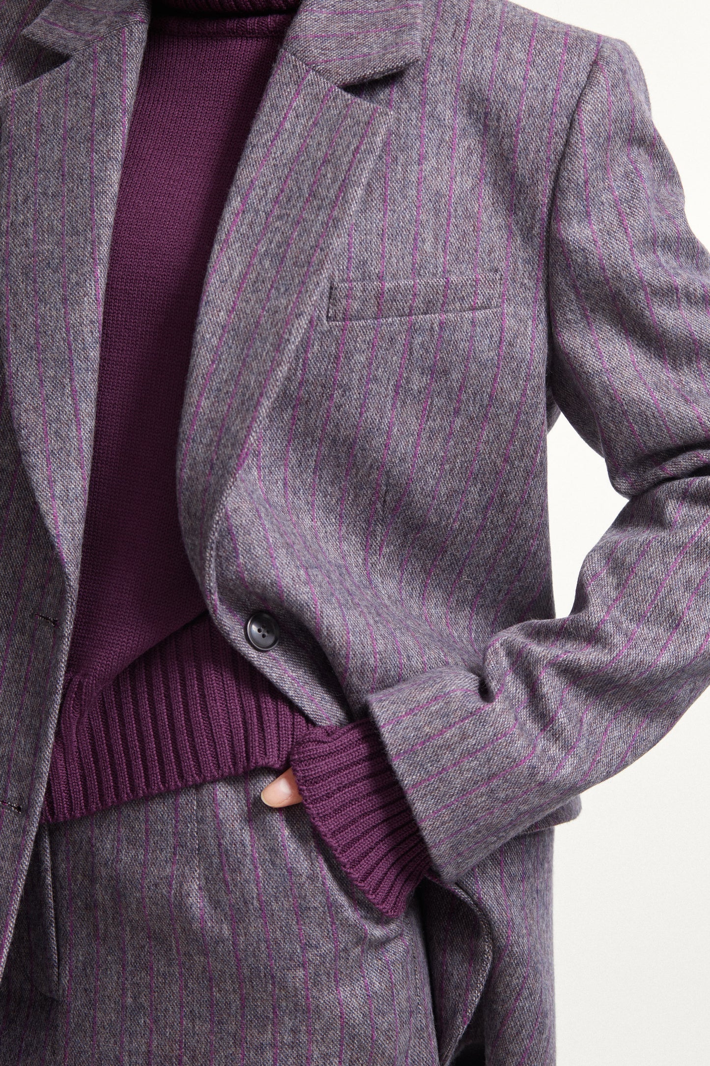 Grey Striped Jacket