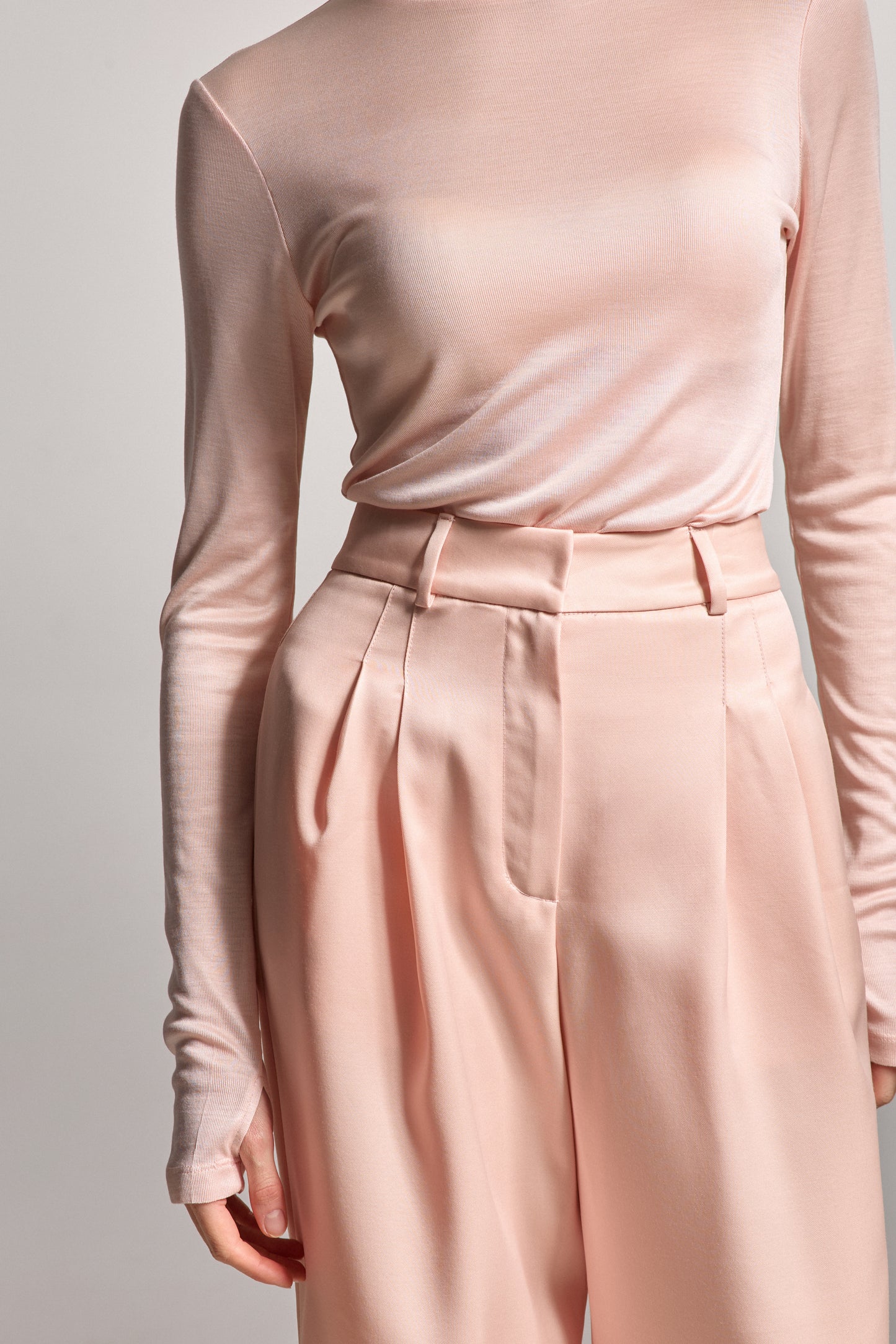 Pink Silk Pants