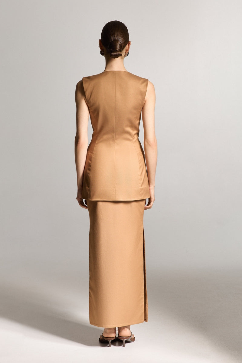 Cappuccino Maxi Skirt