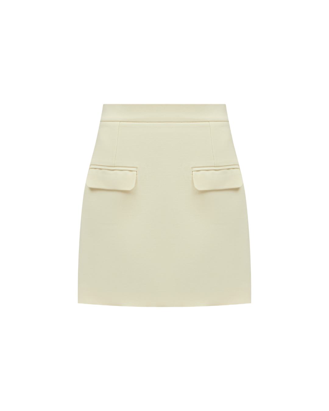 White Linen Mini Skirt Lina