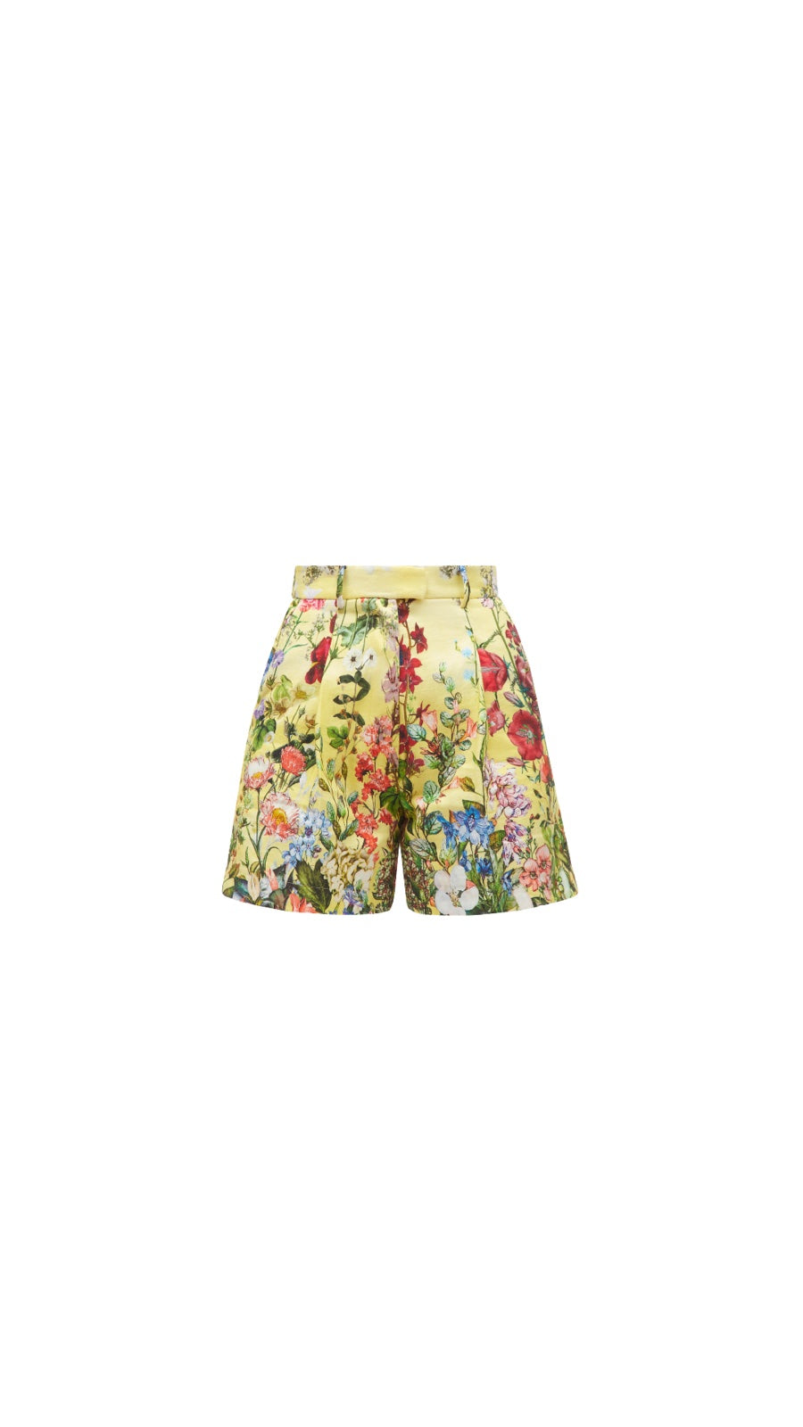Yellow Floral Shorts