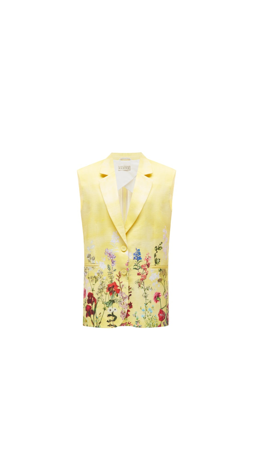 Yellow Floral Vest