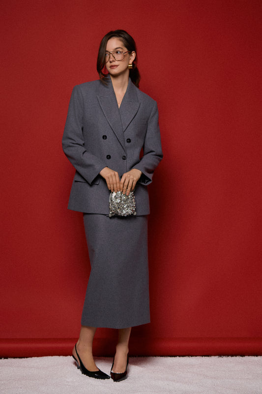 Спідниця Greta сіра міді