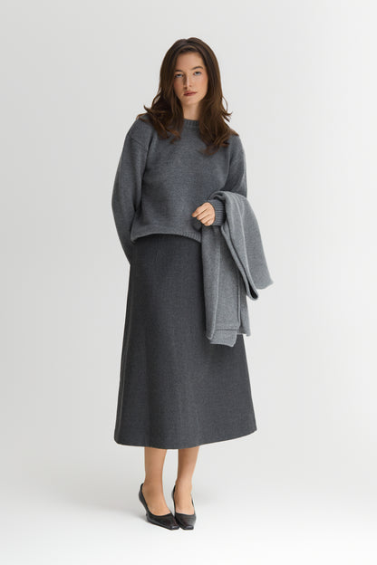 Светр сірий Jennifer