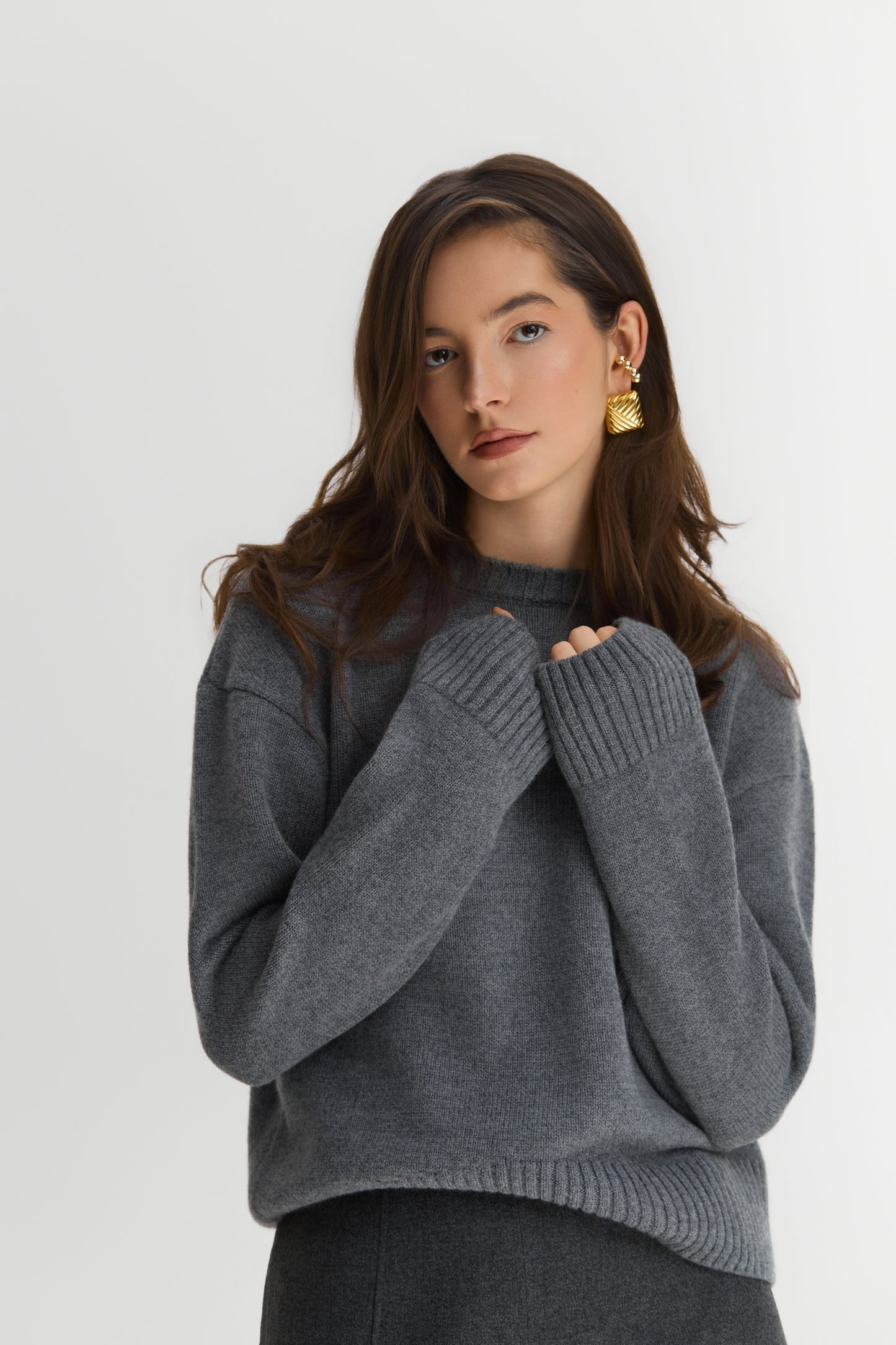 Светр сірий Jennifer