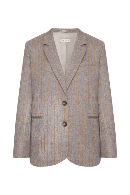 Gray Emma striped jacket