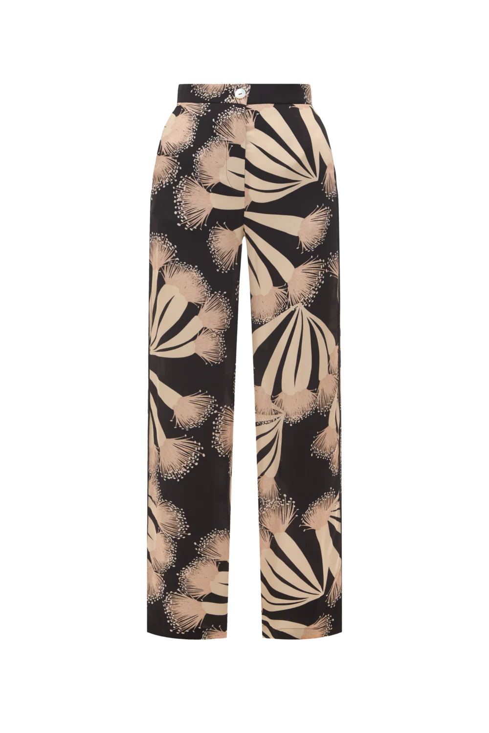 Чорні піжамні брюки з принтом