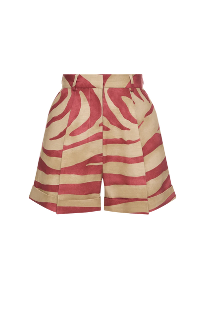 Monstera Linen Shorts