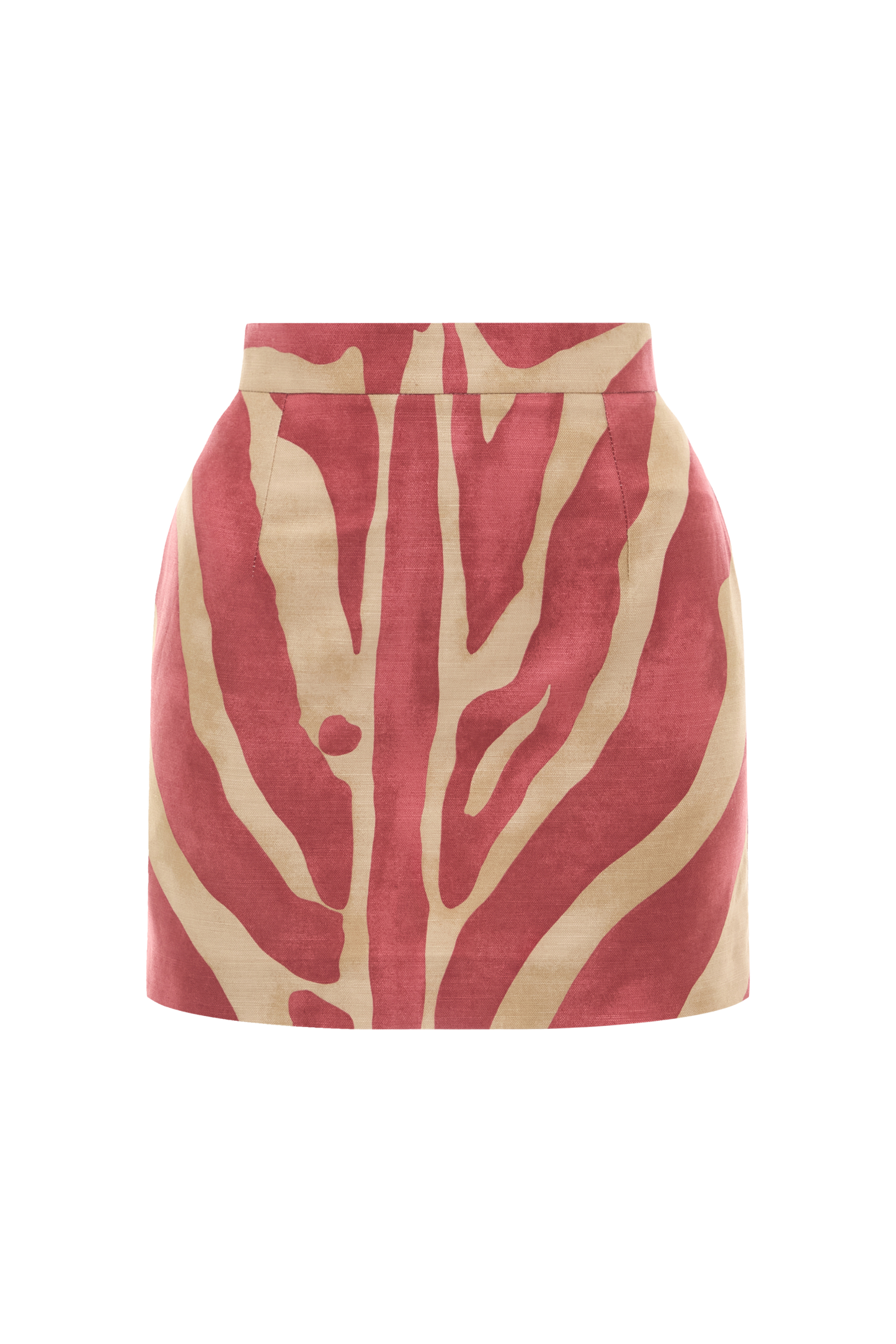 Monstera Linen Skirt