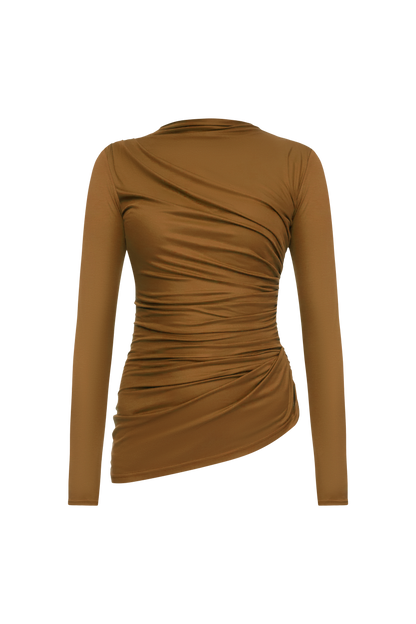 Лонгслів з драпіровкою