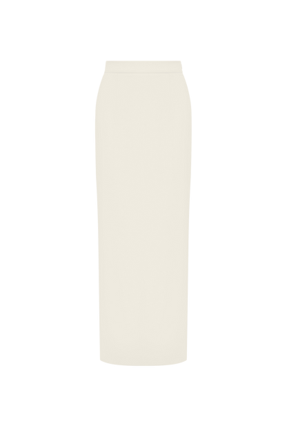 White Wool Skirt