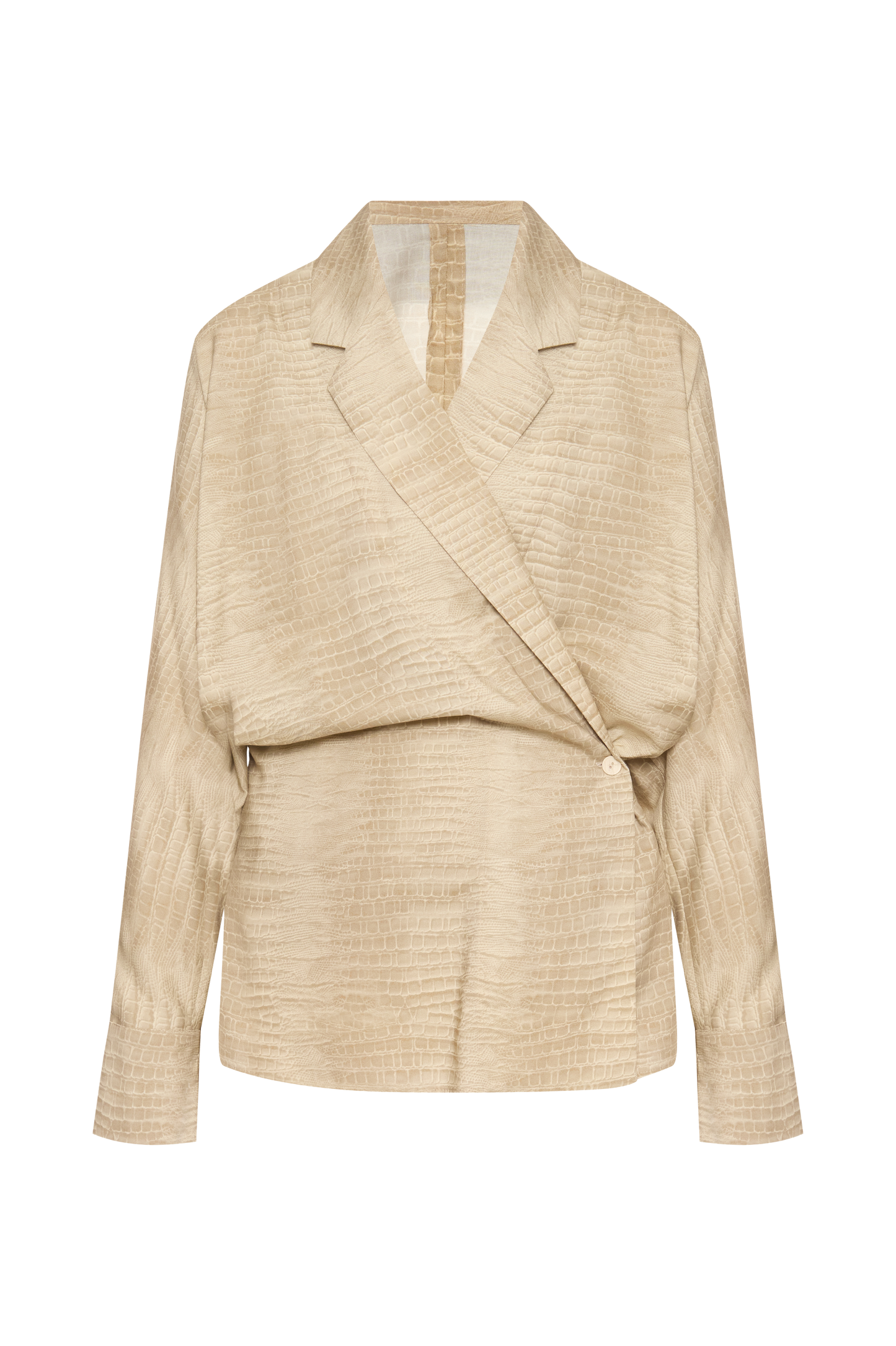 Chloe beige reptile jacket