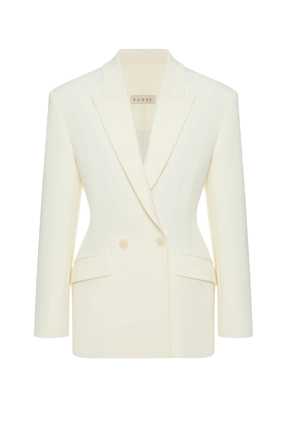 Молочний приталений жакет Odetta