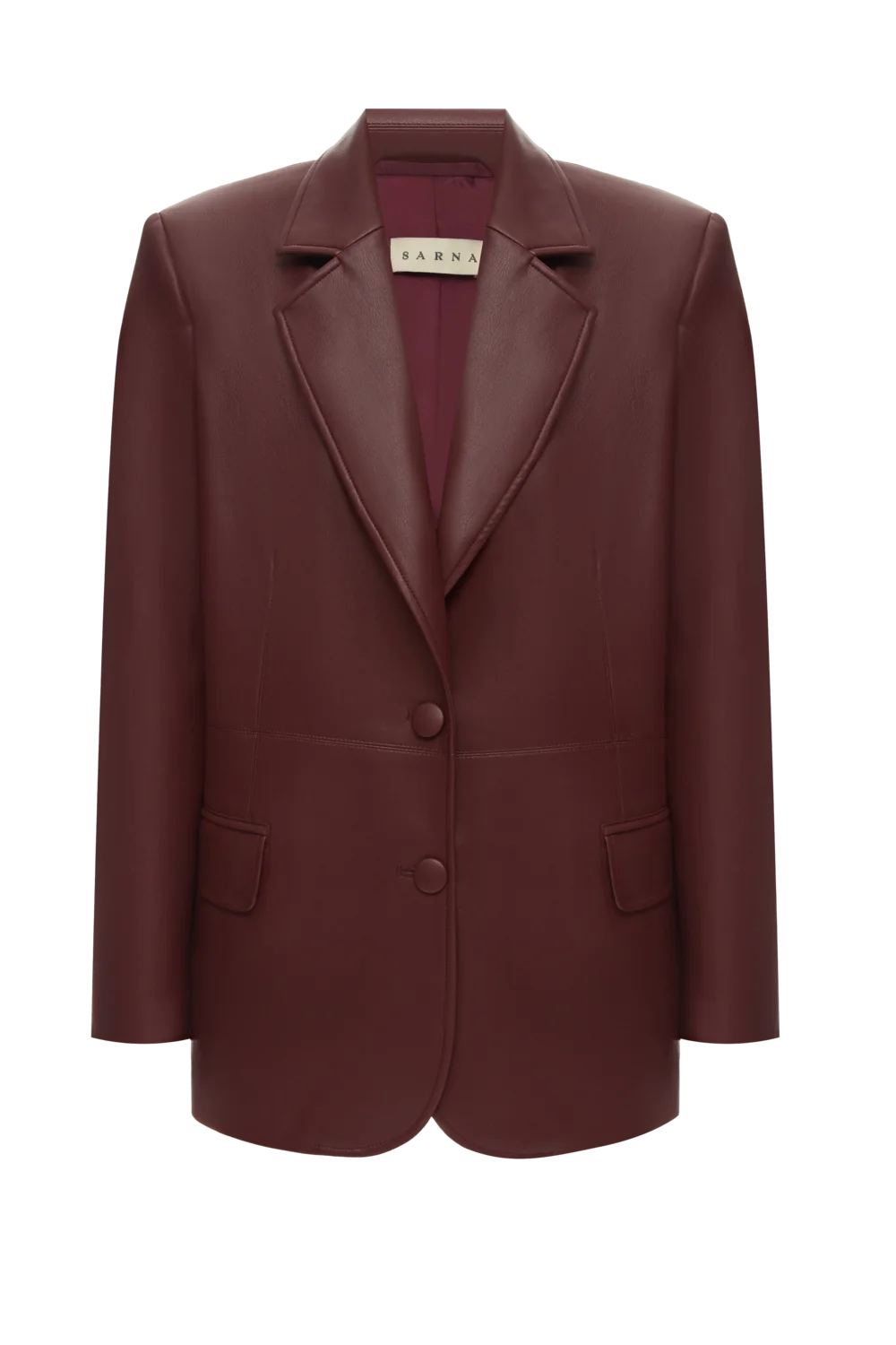 Жакет бордо екошкіра