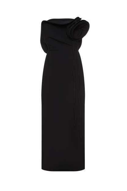 Black Midi Dress Sofia