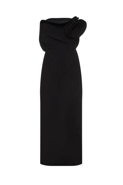 Black Midi Dress Sofia