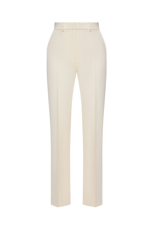 White Wool Pants