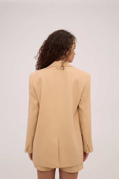 Beige Linen Jacket