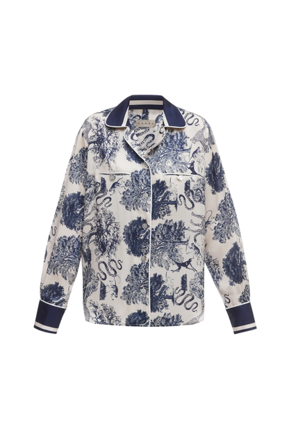 Піжамна сорочка шовкова