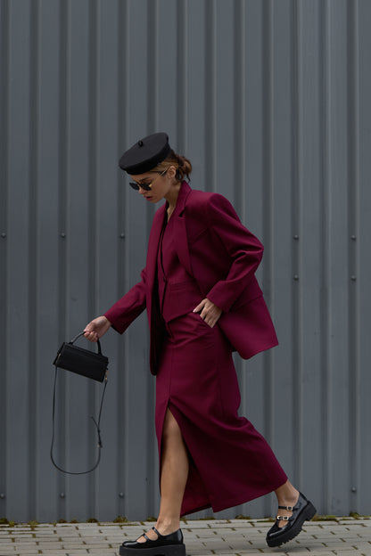 Vest Burgundy