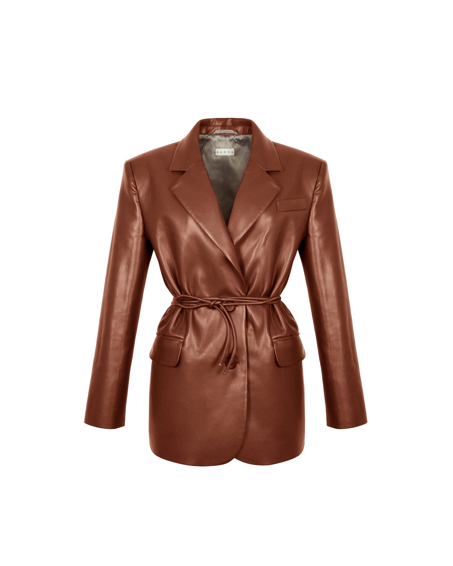 Eco-leather Jacket Brown