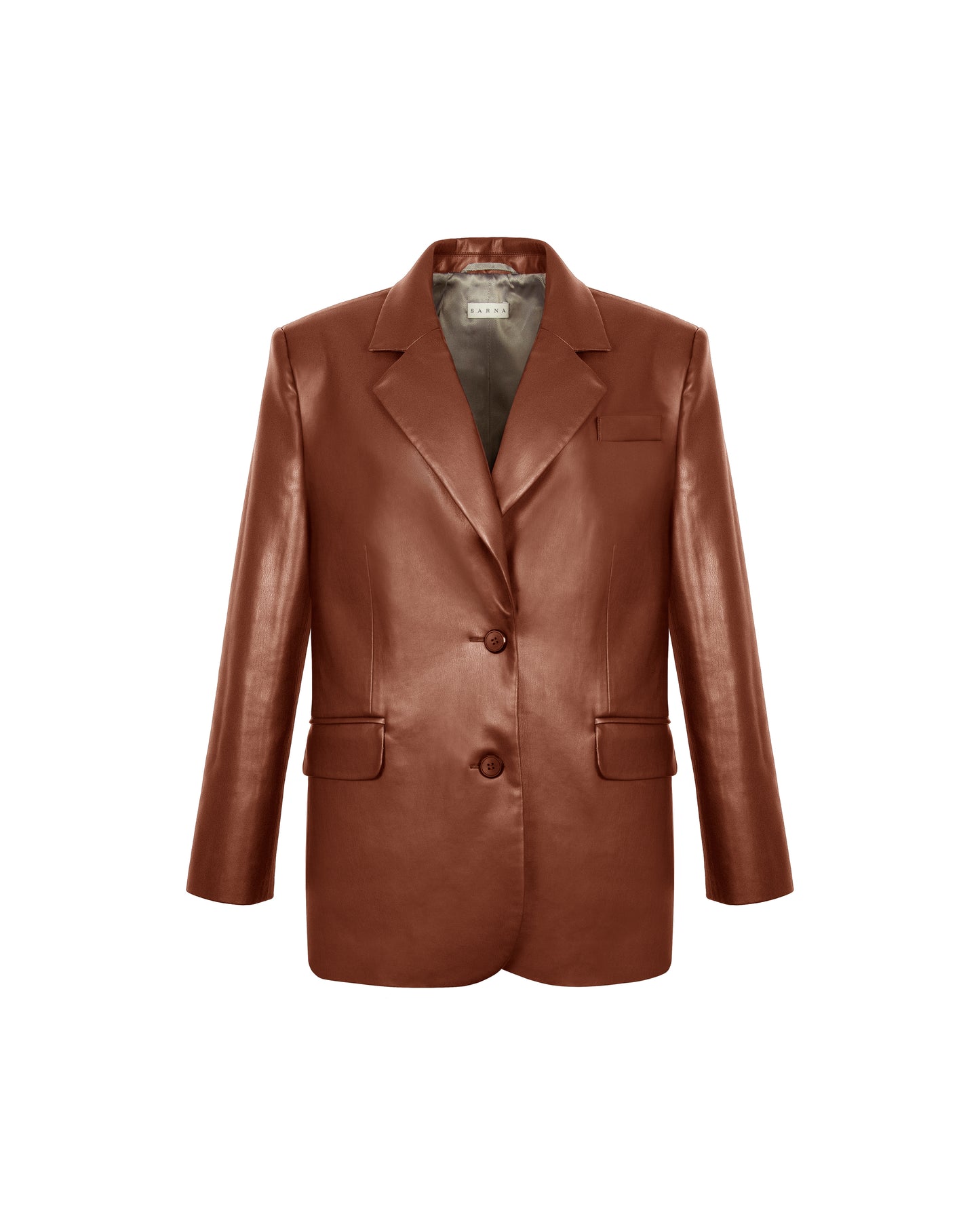 Eco-leather Jacket Brown