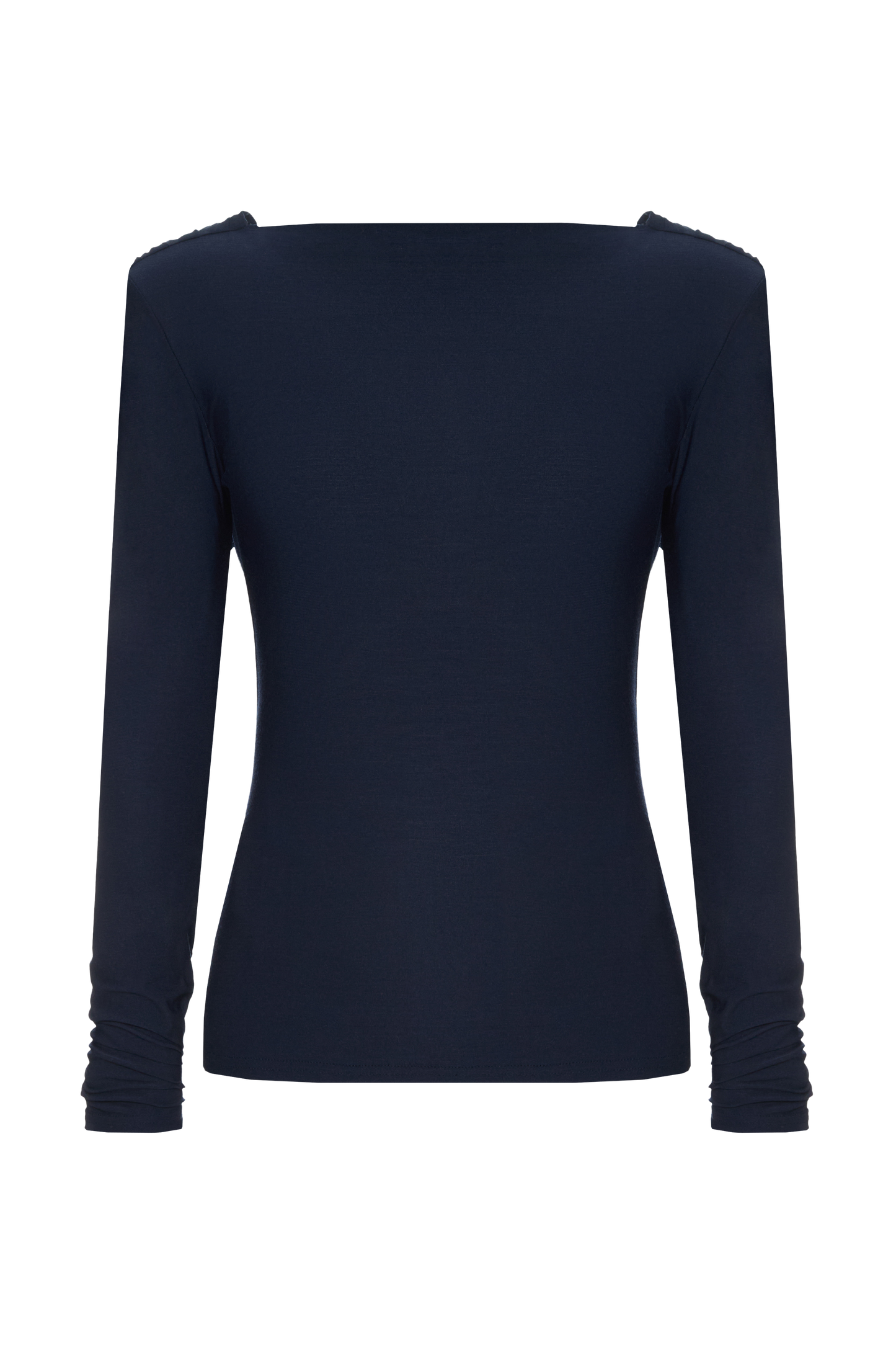 Лонгслів з відкритою спиною і намистом