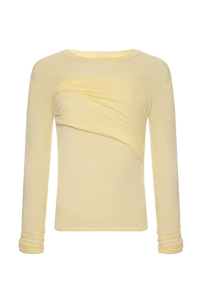 Лимонний лонгслів