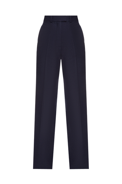 Wool trousers navy