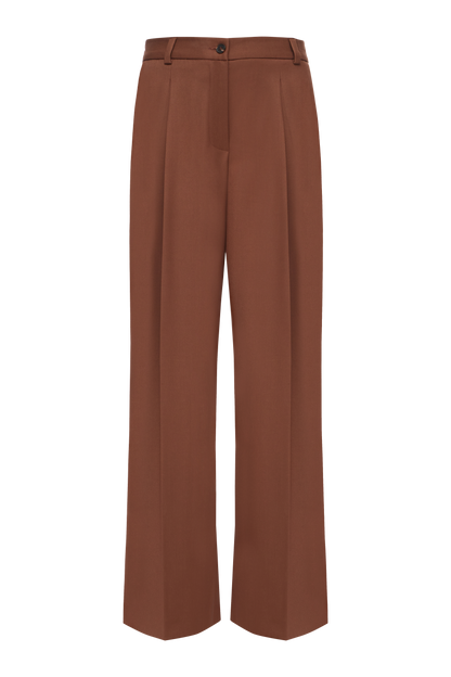 Nicole Trousers in Chocolate Shade