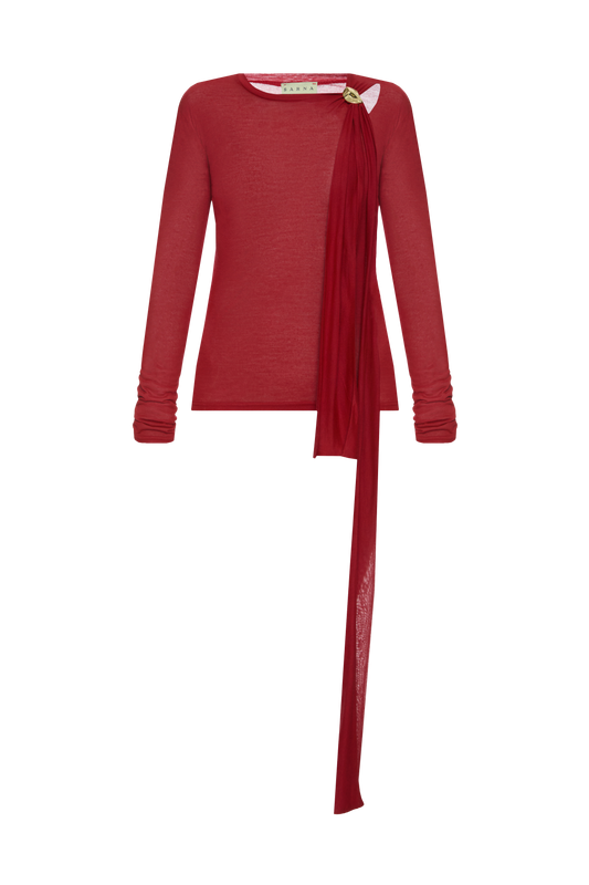 Червоний лонгслів