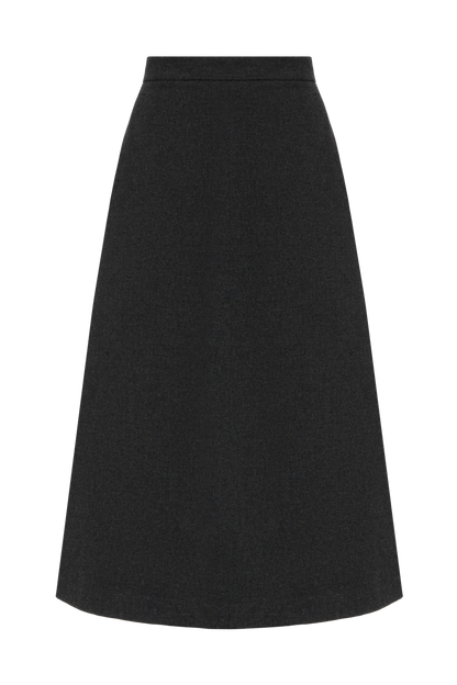 Спідниця трапеція графітна