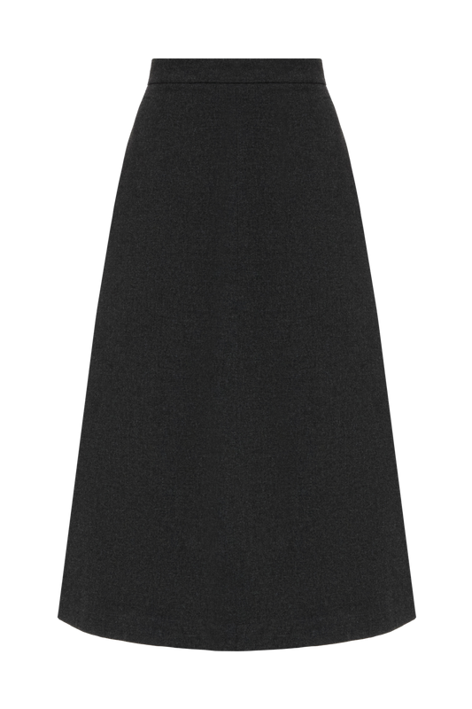 Спідниця трапеція графітна