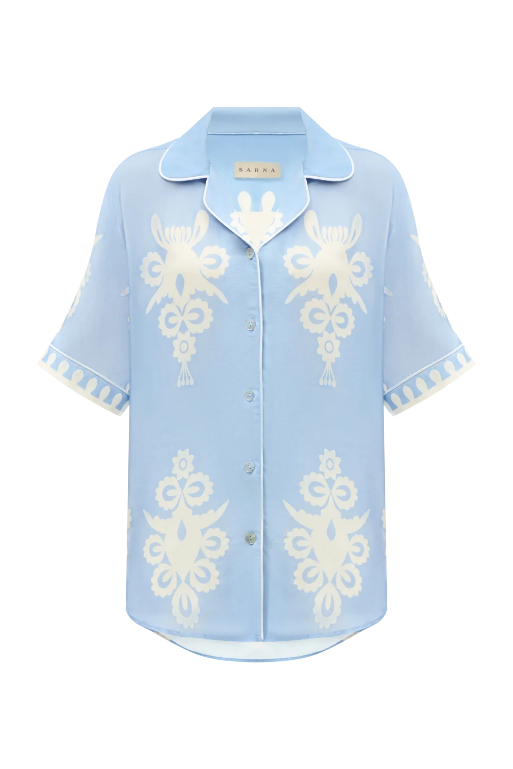 Blue Shirt with Print