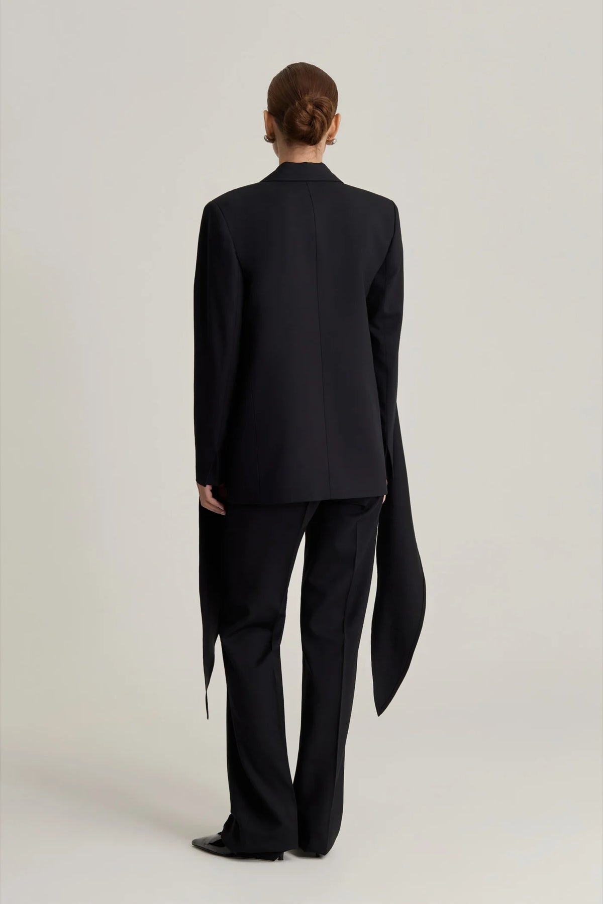 USTYNA Draped Jacket in Black