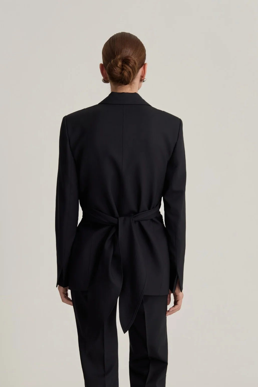 USTYNA Draped Jacket in Black